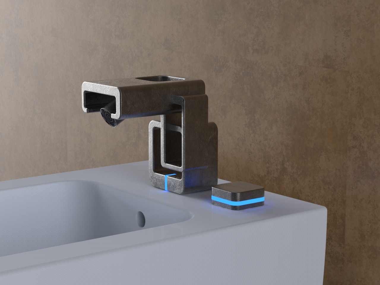 Rubinetteria-Sculture d Acqua Cliff-Bidet 101